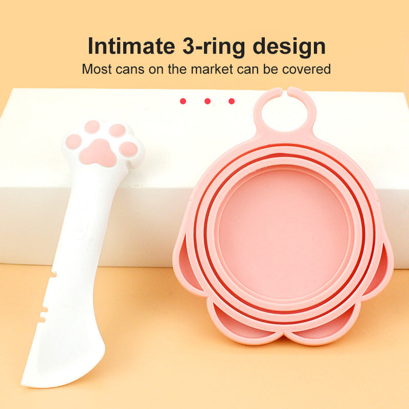 Multifunction Pet Canned Spoon Jar Opener Puppy Feeding Mixing Wet Dry Scoop Cat Dog Accessories Feeder Shovel Pets Tableware Multifunction Pet Canned Spoon Jar Opener Puppy