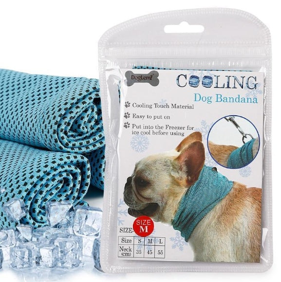 Law Fighting Collar Supplies Triangle Towel Cooling Summer Heatstroke Cat British Cattle Pet Cool Scarf