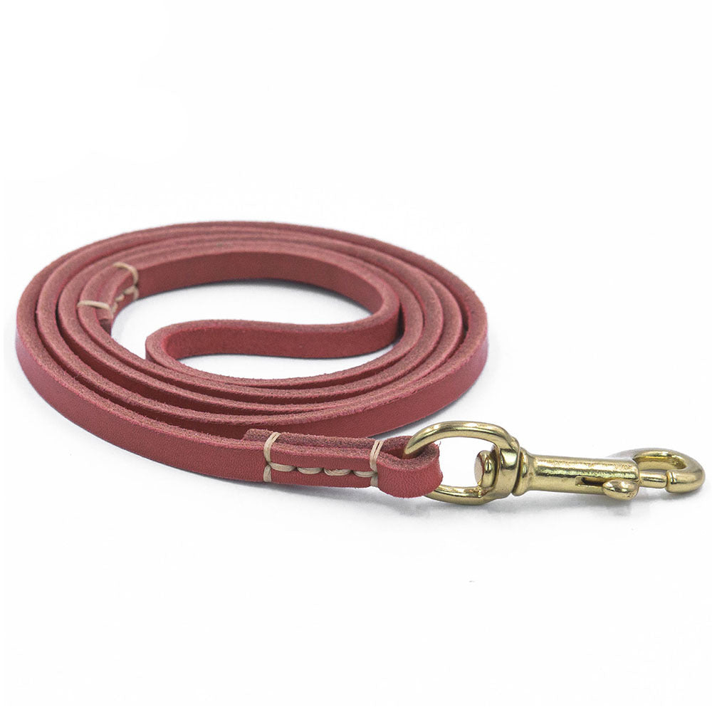 Genuine Leather Dog Leash Quality Handmade Durable Soft Pet Walking Leads Rope