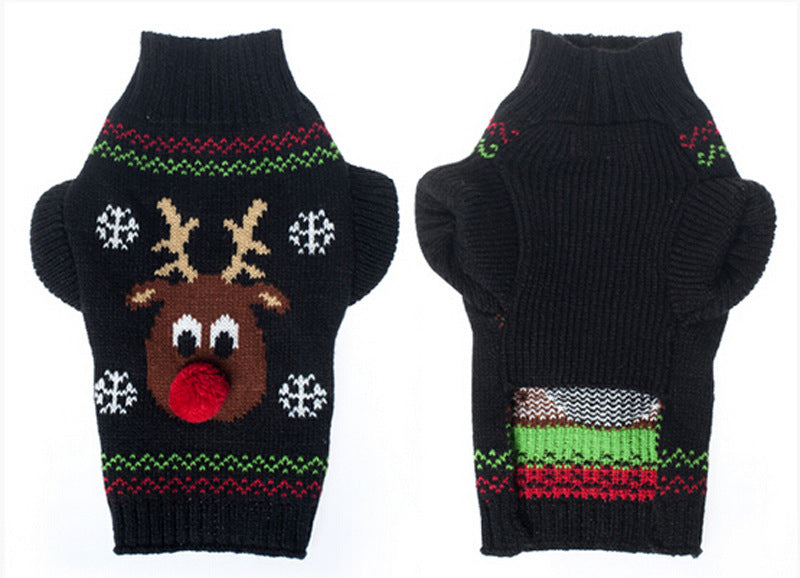 Christmas Pet Sweater Winter Keep Warm