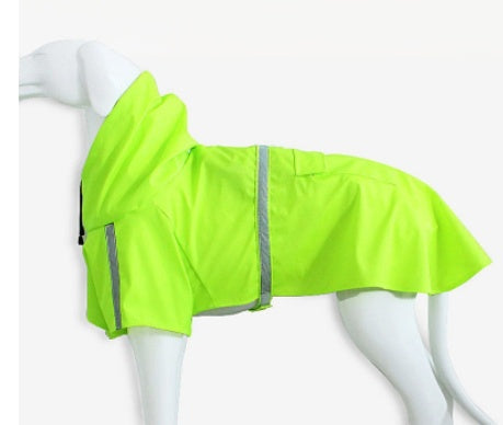 Spring and summer new dog raincoat waterproof cape dog reflective raincoat large dog raincoat