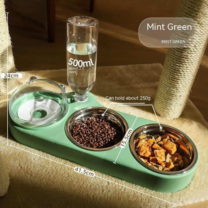 Automatic Drinking Water Protection Cervical Spine Cat Food Holder