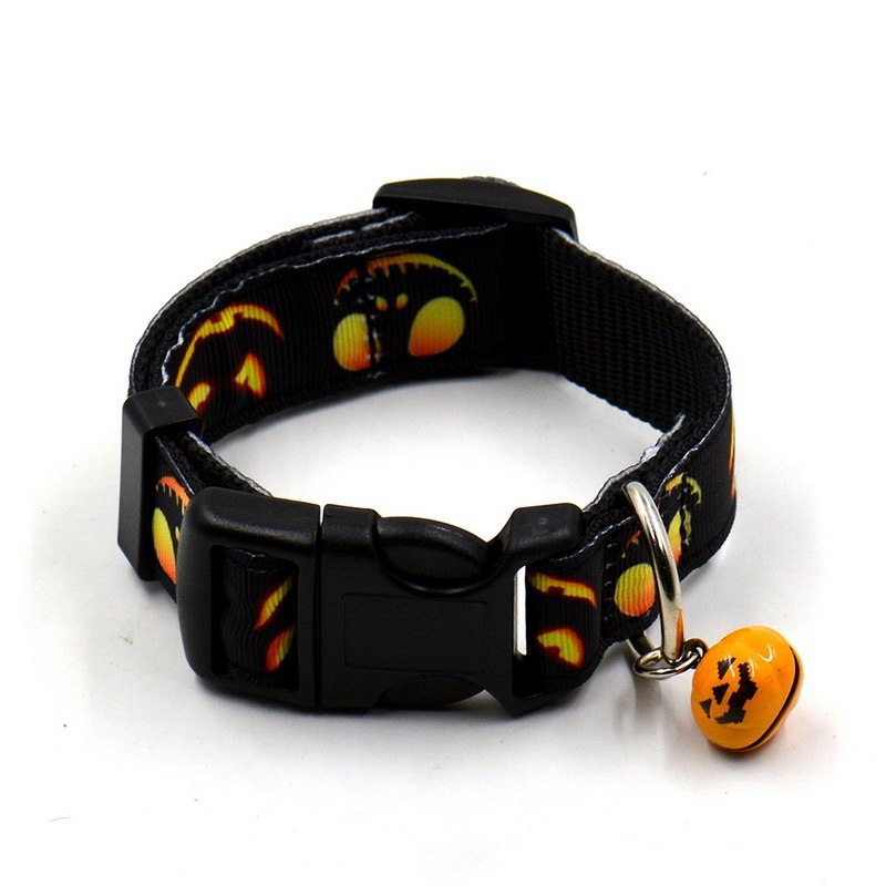 New Ghost Halloween Series Dog Collar With Bell