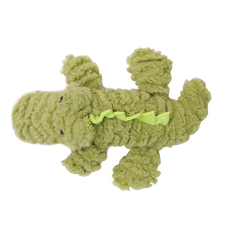 Plush Dog Toy Animals Shape Bite Resistant Squeaky Toys Corduroy Dog Toys For Small Large Dogs Puppy Pets Training Accessories