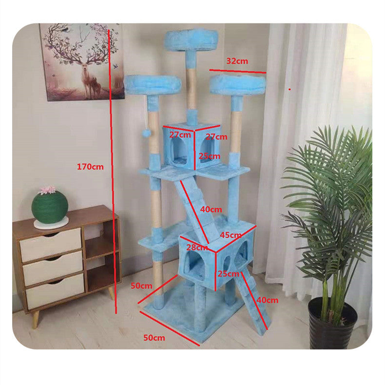 Large Cat Climbing Frame Toy Grab Column Grinding Claw Multi-layer Jumping Platform